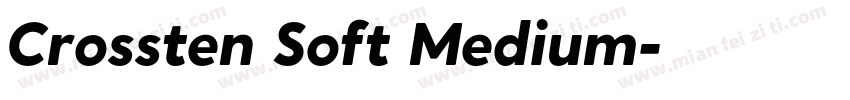 Crossten Soft Medium字体转换